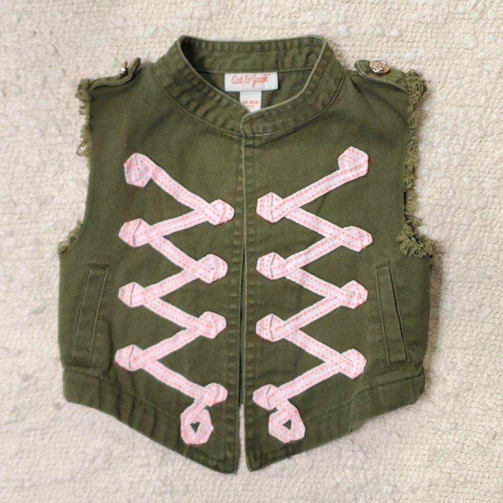 Cat & Jack Military Green Vest